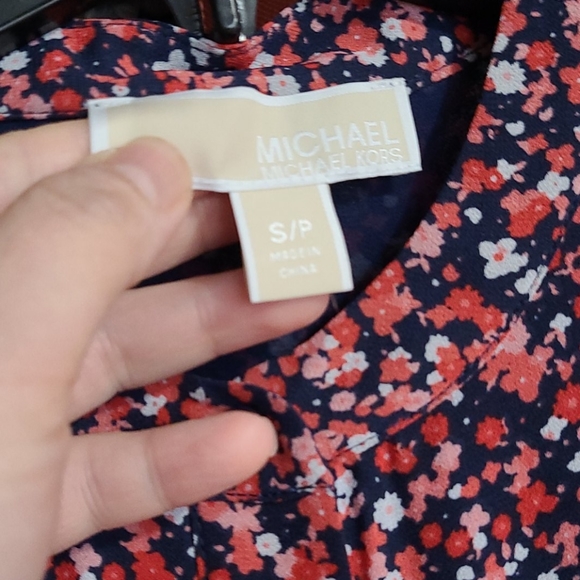 Michael Kors Red Floral Dress - Picture 3 of 8